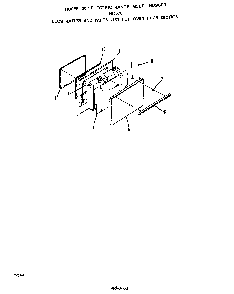 Oven Door Diagram and Parts List for F9157*0  Roper Range