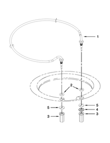 Heater Parts Diagram and Parts List for BLB14DRANA1  Whirlpool Dishwasher
