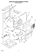 AIRFLOW AND CONTROL PARTS Diagram and Parts List for CAH24WCL1  Crosley Air Conditioner