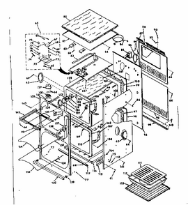 Body Section Diagram and Parts List for 8504287341  Kenmore Range