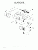 AIR FLOW PARTS Diagram and Parts List for TMH16XSQ8  Estate Microwave