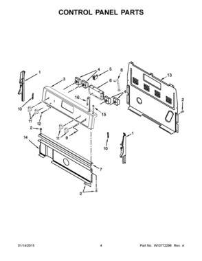 Part Location Diagram of W10714866 Whirlpool PANL-CNTRL