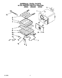 INTERNAL OVEN Diagram and Parts List for KEBS107YBL1  KitchenAid Wall Oven