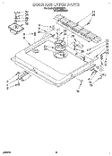 DOOR AND LATCH Diagram and Parts List for KUDD23HY2  KitchenAid Dishwasher