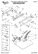 TOP AND CONSOLE, LIT/OPTIONAL Diagram and Parts List for LGV7646DZ0  Whirlpool Dryer