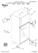 CABINET Diagram and Parts List for ET14JKXGN02  Whirlpool Refrigerator