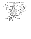 INTERNAL CONVECTION OVEN Diagram and Parts List for KEMS377XBL2  KitchenAid Microwave Oven Combo