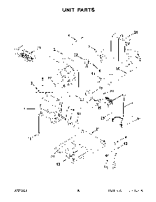 Unit Parts Diagram and Parts List for KUIX535HPS01  KitchenAid Ice Maker