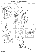Part Location Diagram of 2322658T Whirlpool SEPARATOR