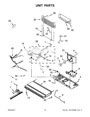 07 - UNIT PARTS Diagram and Parts List for WRF550CDHZ00  Whirlpool Refrigerator
