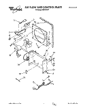 AIR FLOW AND CONTROL Diagram and Parts List for AD0252XZ1  Whirlpool Dehumidifier