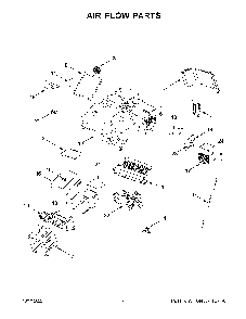 Air Flow Parts Diagram and Parts List for YKMHC319LBS00  KitchenAid Microwave