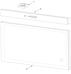 Door And Vent Door Parts Diagram and Parts List for MMMF6030PW02  Whirlpool Microwave