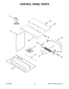 Part Location Diagram of W11417231 Whirlpool Quick start guide