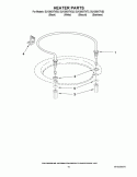 HEATER PARTS Diagram and Parts List for DU1300XTVS3  Whirlpool Dishwasher