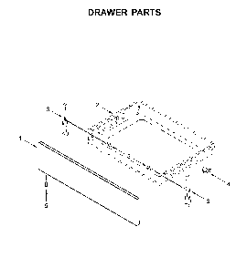 Drawer parts Diagram and Parts List for WFG515S0JS1  Whirlpool Range
