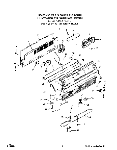 Backguard Diagram and Parts List for 1393*0A  Roper Range