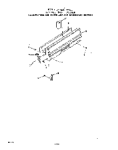 Backguard Diagram and Parts List for 1415*0A  Roper Range