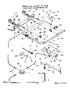 Burner Diagram and Parts List for 1353*2A  Roper Range