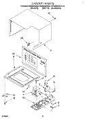 CABINET Diagram and Parts List for KEMS306XWH6  KitchenAid Wall Oven