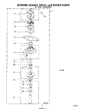 WASHER BASKET DRIVE AND BRAKE Diagram and Parts List for LT4900XMW1  Whirlpool Washer Dryer Combo