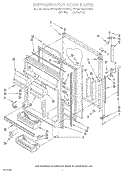 REFRIGERATOR DOOR Diagram and Parts List for ET25DMXAN00  Whirlpool Refrigerator