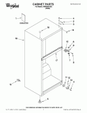 CABINET PARTS Diagram and Parts List for NWR0001Q02  Whirlpool Refrigerator