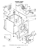 SECTION Diagram and Parts List for LE6400XSW0  Whirlpool Dryer