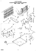 UNIT Diagram and Parts List for ET21DKXDW01  Whirlpool Refrigerator