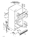 CABINET Diagram and Parts List for KTRS22KXAL20  KitchenAid Refrigerator
