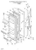 REFRIGERATOR DOOR Diagram and Parts List for 7MED20TWDN01  Whirlpool Refrigerator