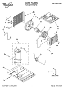UNIT PARTS Diagram and Parts List for ACC108PS2  Whirlpool Air Conditioner