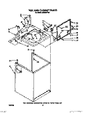 TOP AND CABINET, OPTIONAL Diagram and Parts List for LA5558XTF0  Whirlpool Washer