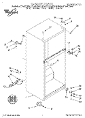 CABINET Diagram and Parts List for ET14JKYDN10  Whirlpool Refrigerator