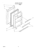 DOOR Diagram and Parts List for EL03CCXHW00  Whirlpool Refrigerator