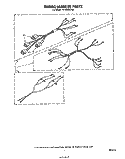 WIRING HARNESS Diagram and Parts List for RF303BXPW0  Whirlpool Range