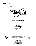 SECTION Diagram and Parts List for LE6098XSW1  Whirlpool Dryer