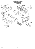AIR FLOW PARTS Diagram and Parts List for TMH14XMD0  Estate Microwave
