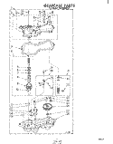 GEARCASE Diagram and Parts List for LHA4000W2  Whirlpool Washer