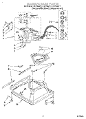 MACHINE BASE Diagram and Parts List for LXR7244JQ1  Whirlpool Washer