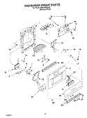 DISPENSER AND FRONT PARTS Diagram and Parts List for KSSP42QKS02  KitchenAid Refrigerator