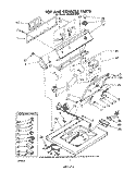TOP AND CONSOLE Diagram and Parts List for LA5580XMW1  Whirlpool Washer