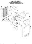 AIR FLOW PARTS Diagram and Parts List for KSRC25FVMT00  KitchenAid Refrigerator