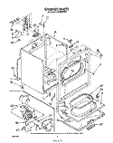 SECTION Diagram and Parts List for LE6098XSW0  Whirlpool Dryer
