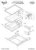 COOKTOP Diagram and Parts List for RS696PXEB0  Whirlpool Range