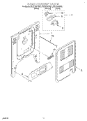 REAR CHASSIS, LIT/OPTIONAL Diagram and Parts List for KGST307FAL1  KitchenAid Range