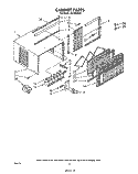 CABINET Diagram and Parts List for AC1022XS0  Whirlpool Air Conditioner