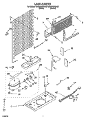 UNIT PARTS Diagram and Parts List for ER8MHMXML03  Whirlpool Refrigerator