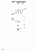 LOWER WASHARM PARTS, OPTIONAL PARTS (NOT INCLUDED) Diagram and Parts List for DU1345XTVB0  Whirlpool Dishwasher