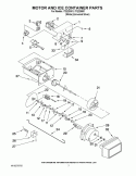 MOTOR AND ICE CONTAINER PARTS Diagram and Parts List for ITQ225301  Inglis Refrigerator